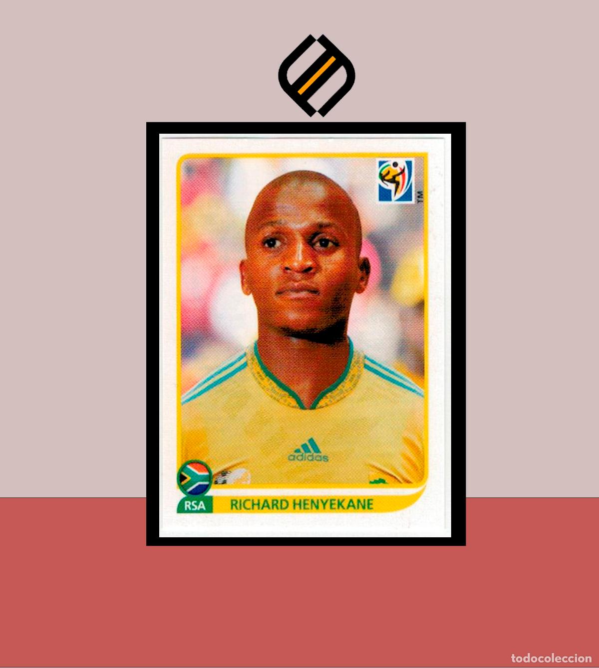 Cromos de F&uacute;tbol: FIFA WORLD CUP 2010 SOUTH AFRICA PANINI N&ordm; 44 RICHARD HENYEKANE SUDAFRICA ALBUM MUNDIAL COLECCI&Oacute;N