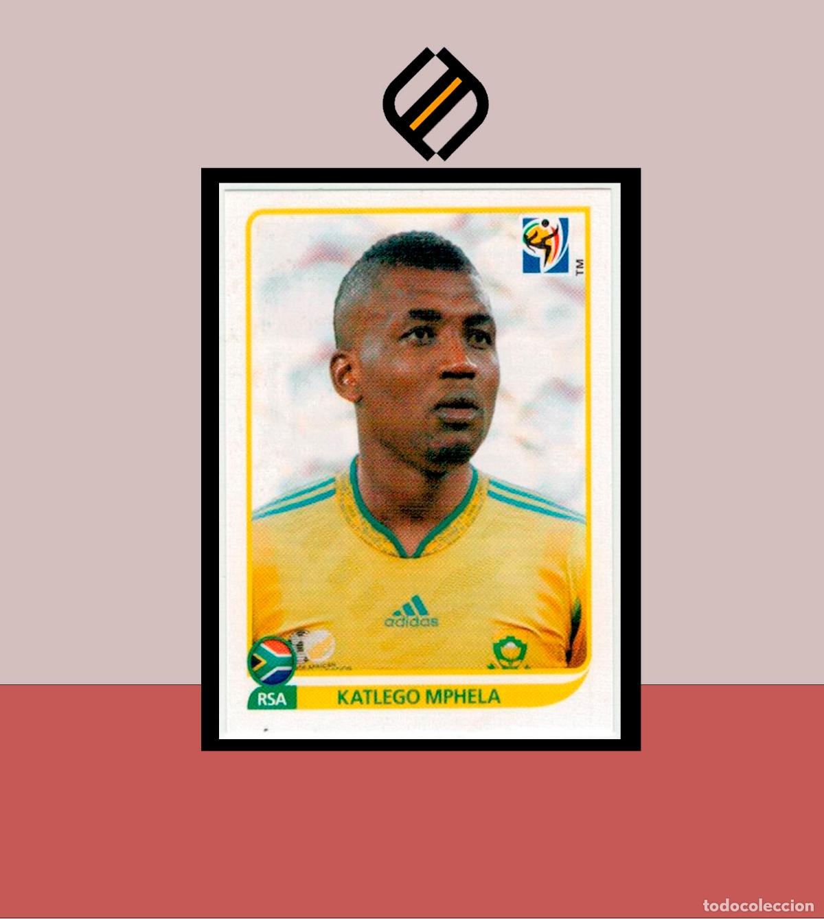 Cromos de F&uacute;tbol: FIFA WORLD CUP 2010 SOUTH AFRICA PANINI N&ordm; 47 KATLEGO MPHELA SUDAFRICA ALBUM MUNDIAL COLECCI&Oacute;N