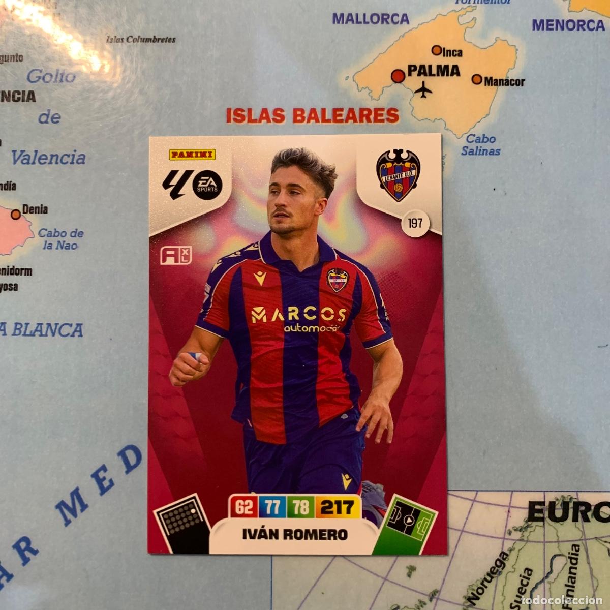Cromos de F&uacute;tbol: Iv&aacute;n Romero n&uacute;mero 197 del Levante cromo adrenalyn XL 25-26 2025-2026