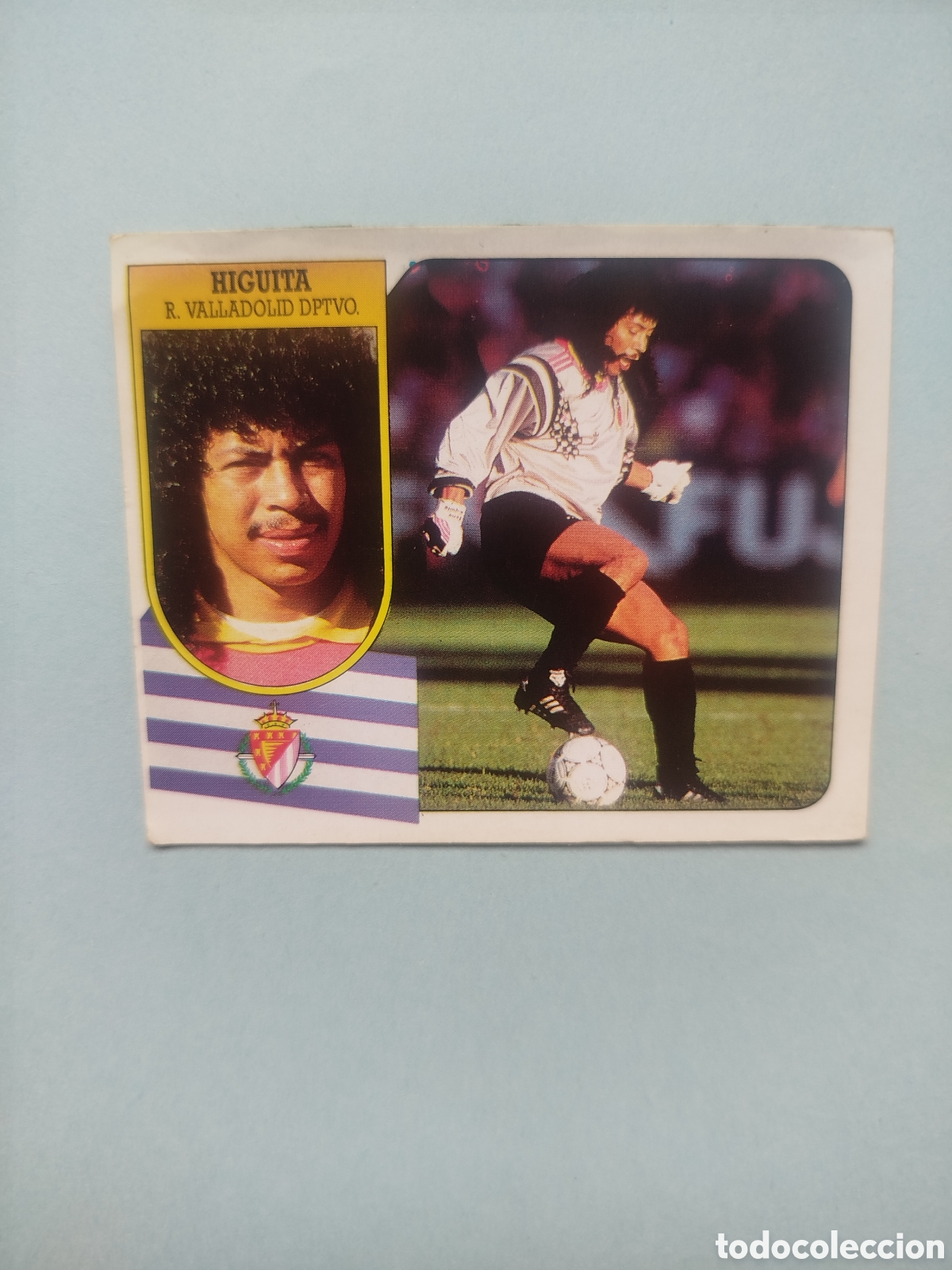 Cromos de F&uacute;tbol: LIGA ESTE 91-92 HIGUITA VALLADOLID -DESPEGADO