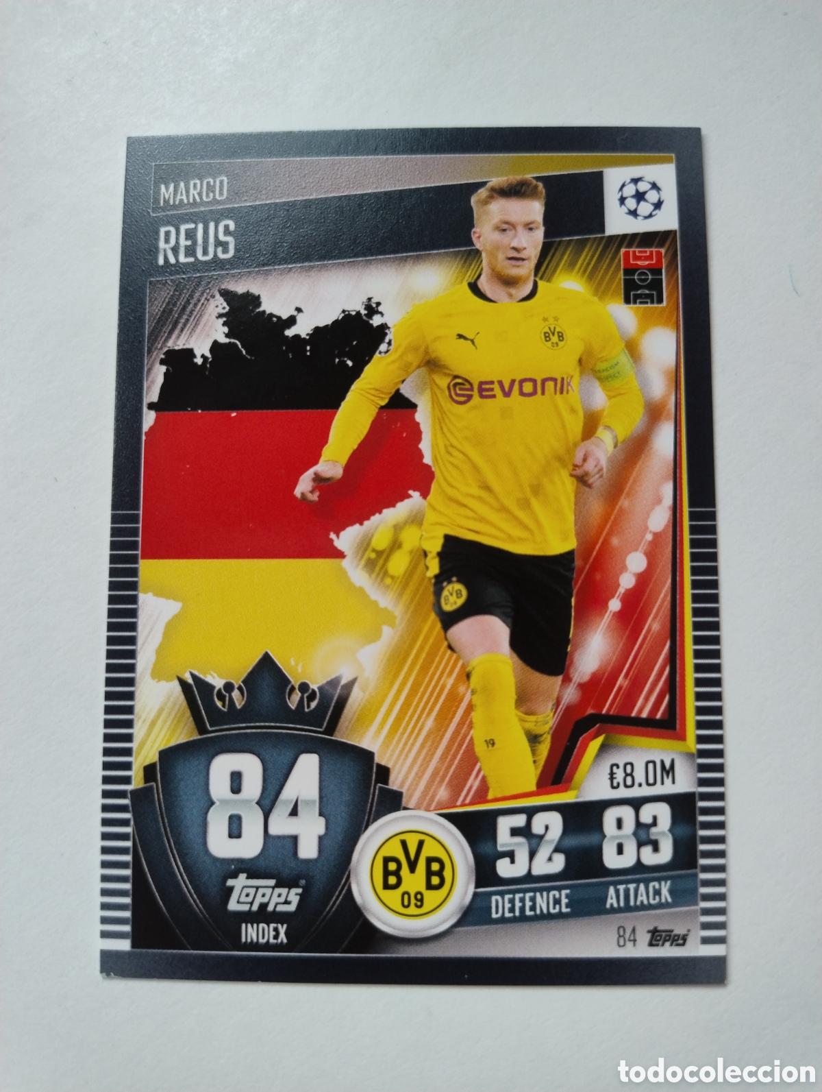 Cromos de F&uacute;tbol: 84 - Marco Reus - Borussia Dortmund - Topps Match Attax 101 2020 - 2021