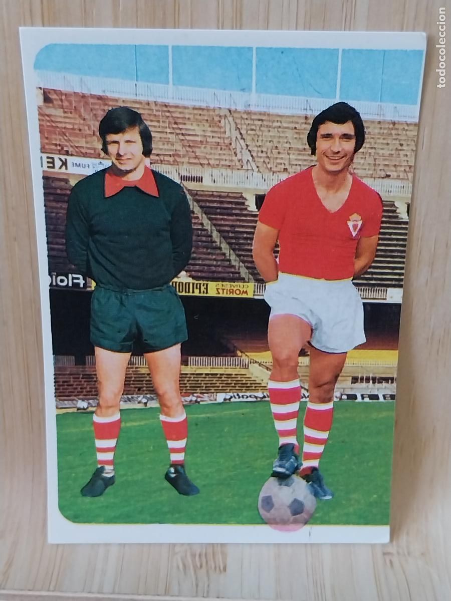 Football Stickers: LAREDO - ELTING REAL MURCIA RUIROMER A&Ntilde;O 1975 75 76 CROMO 97 **----** SIN PEGAR NUNCA ROMERO