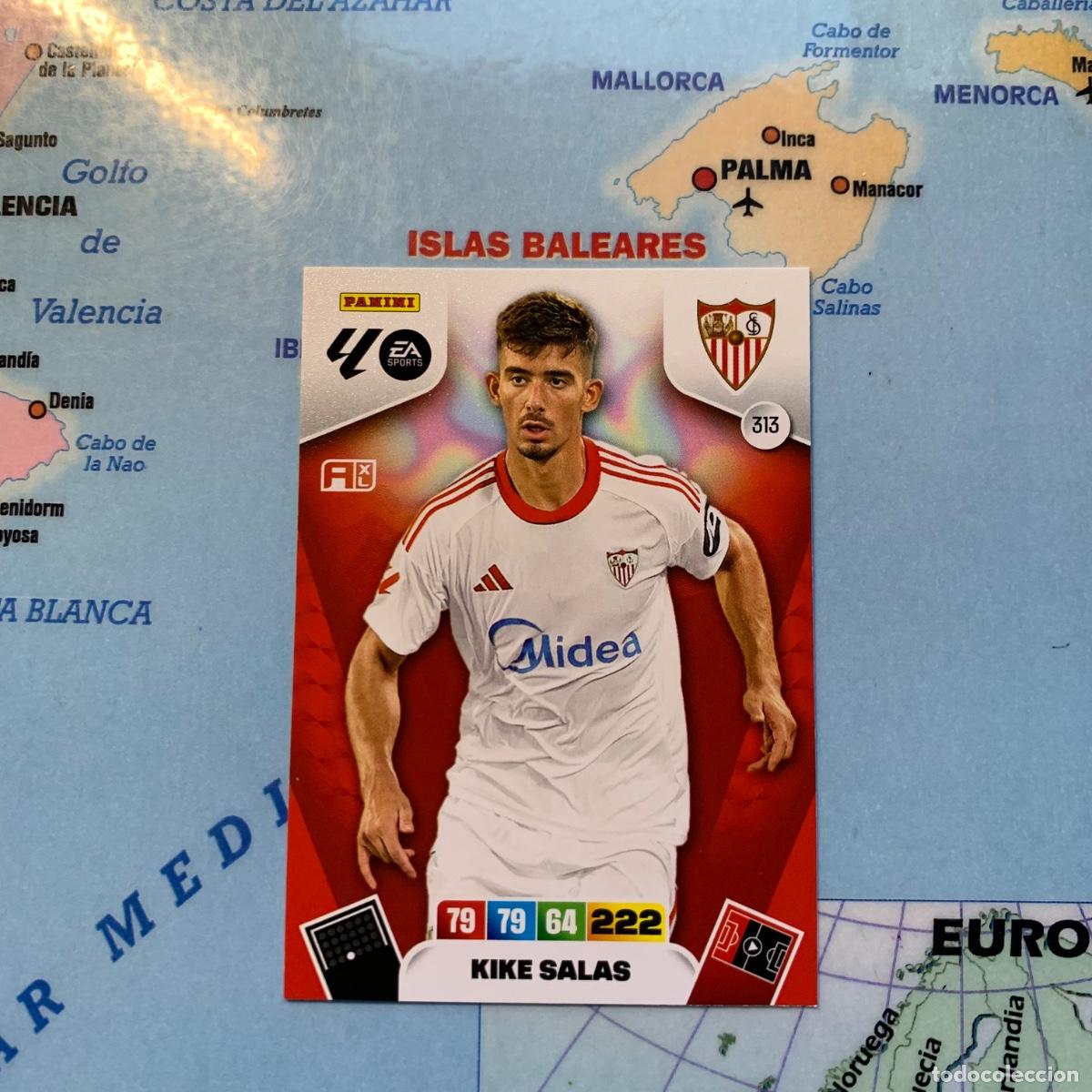 Football Stickers: Kike salas n&uacute;mero 313 del Sevilla cromo adrenalyn XL 25-26 2025-2026