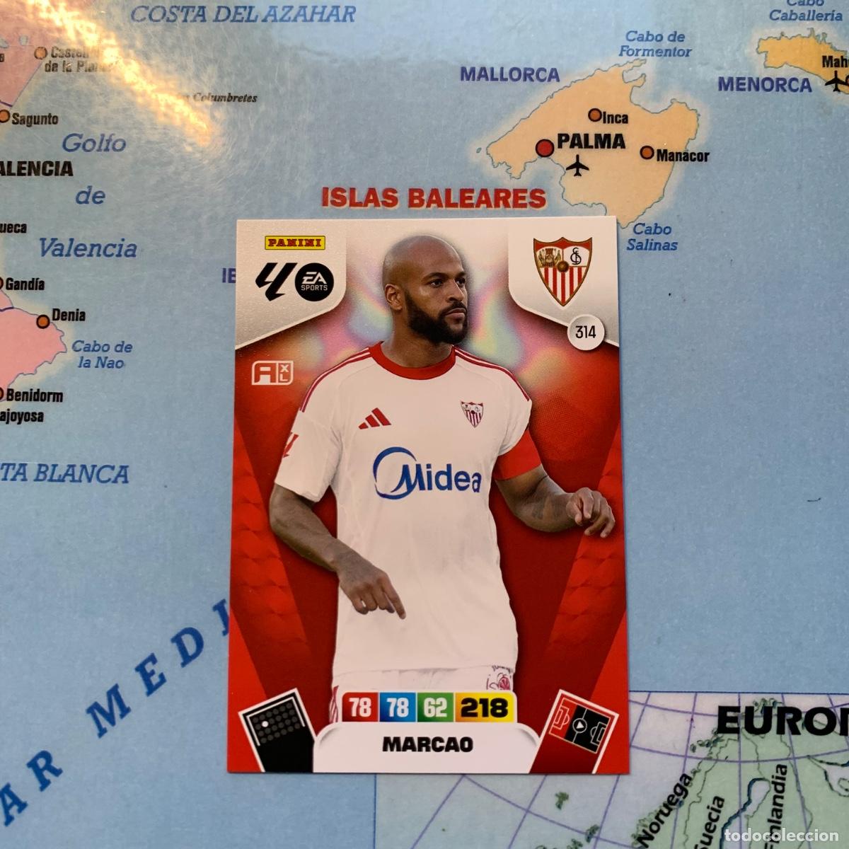 Football Stickers: Marcao n&uacute;mero 314 del Sevilla cromo adrenalyn XL 25-26 2025-2026