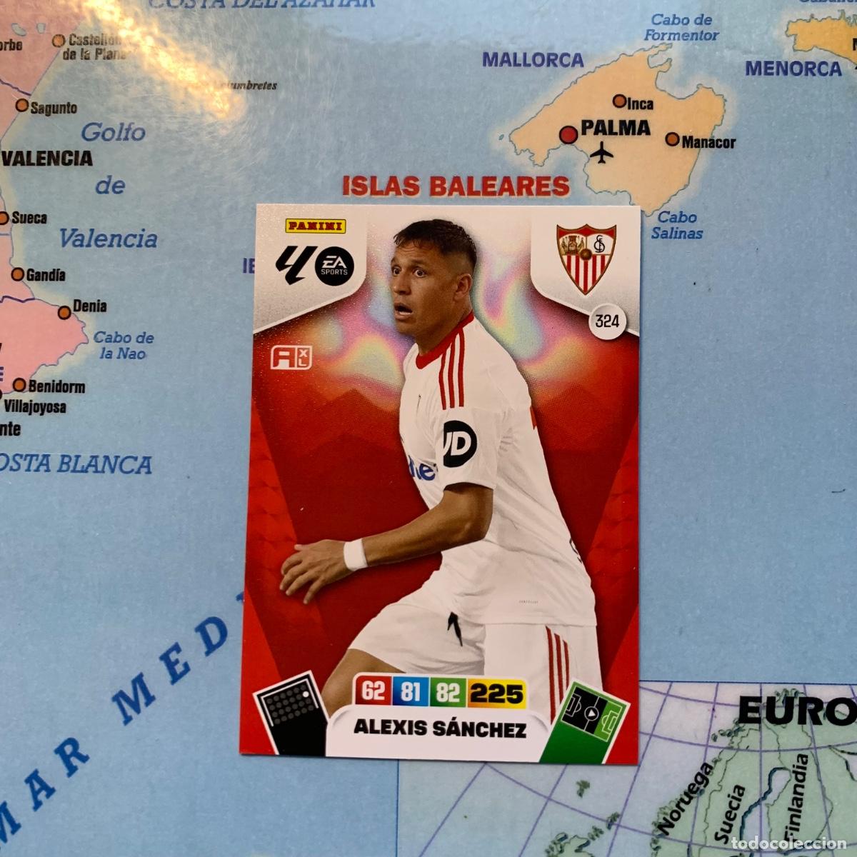Football Stickers: Alexis S&aacute;nchez n&uacute;mero 324 del Sevilla cromo adrenalyn XL 25-26 2025-2026
