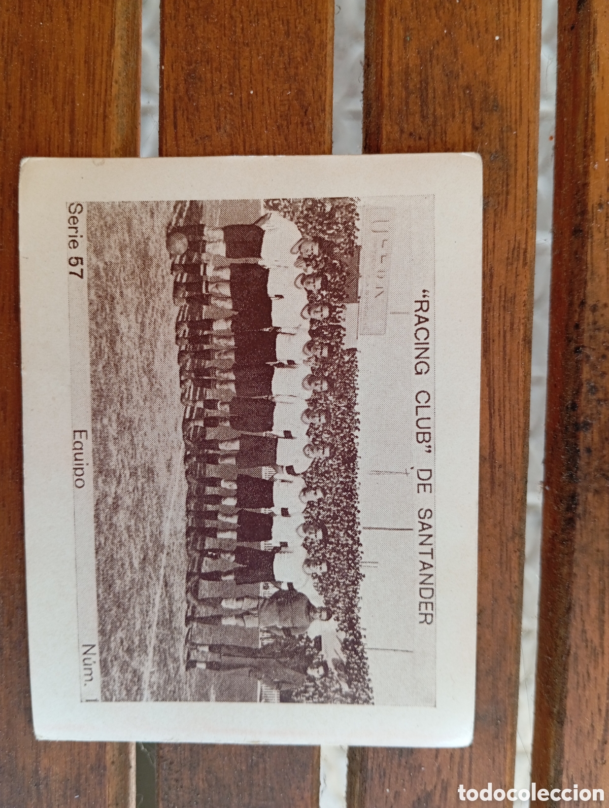 Cromos de F&uacute;tbol: Reservado cromo n&uacute;mero 1 de la serie 57