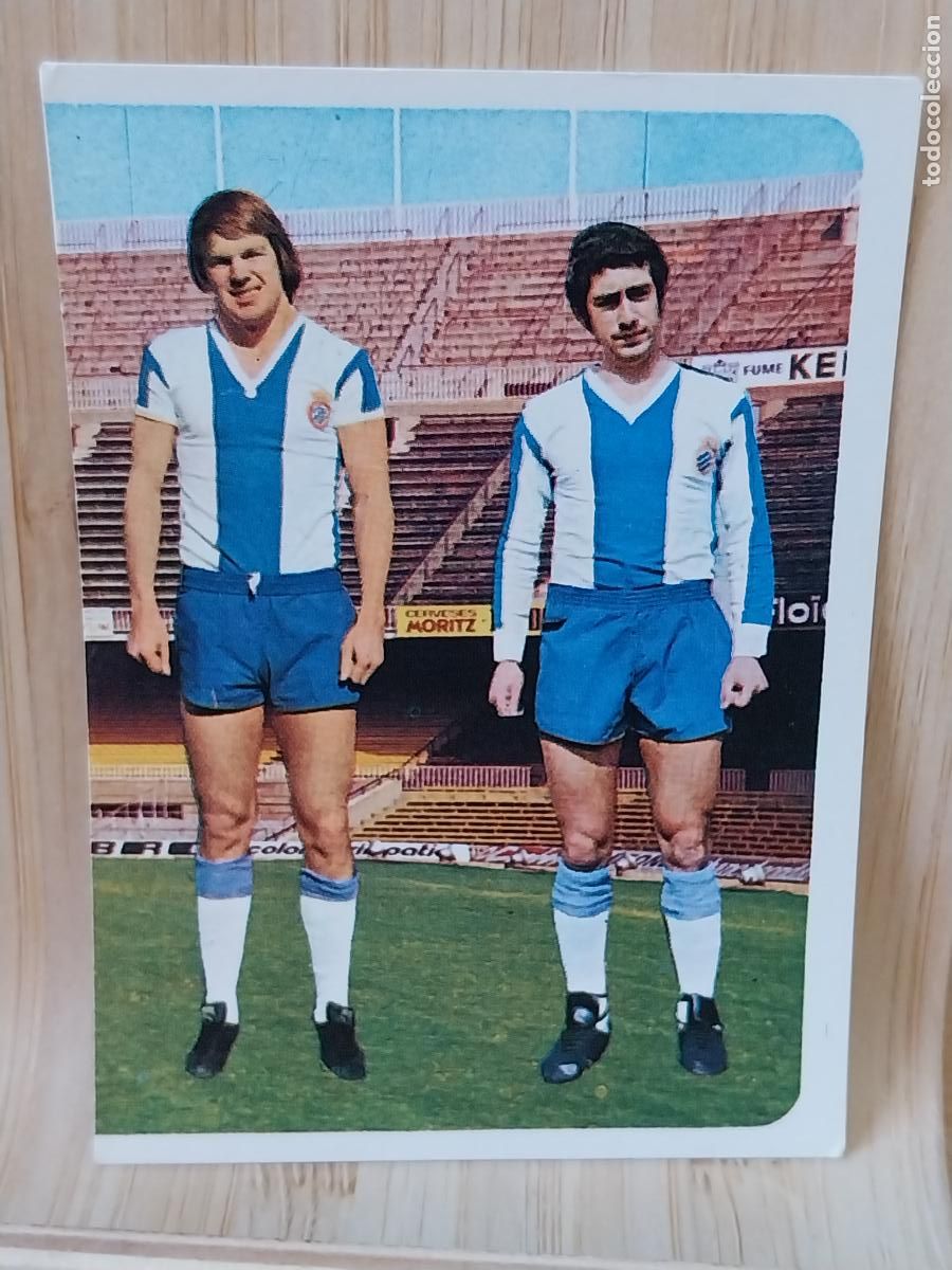 Cromos de F&uacute;tbol: MORA - ASLUND R C D ESPA&Ntilde;OL RUIROMER A&Ntilde;O 1975 75 76 CROMO 56 *-+--* SIN PEGAR NUNCA ROMERO