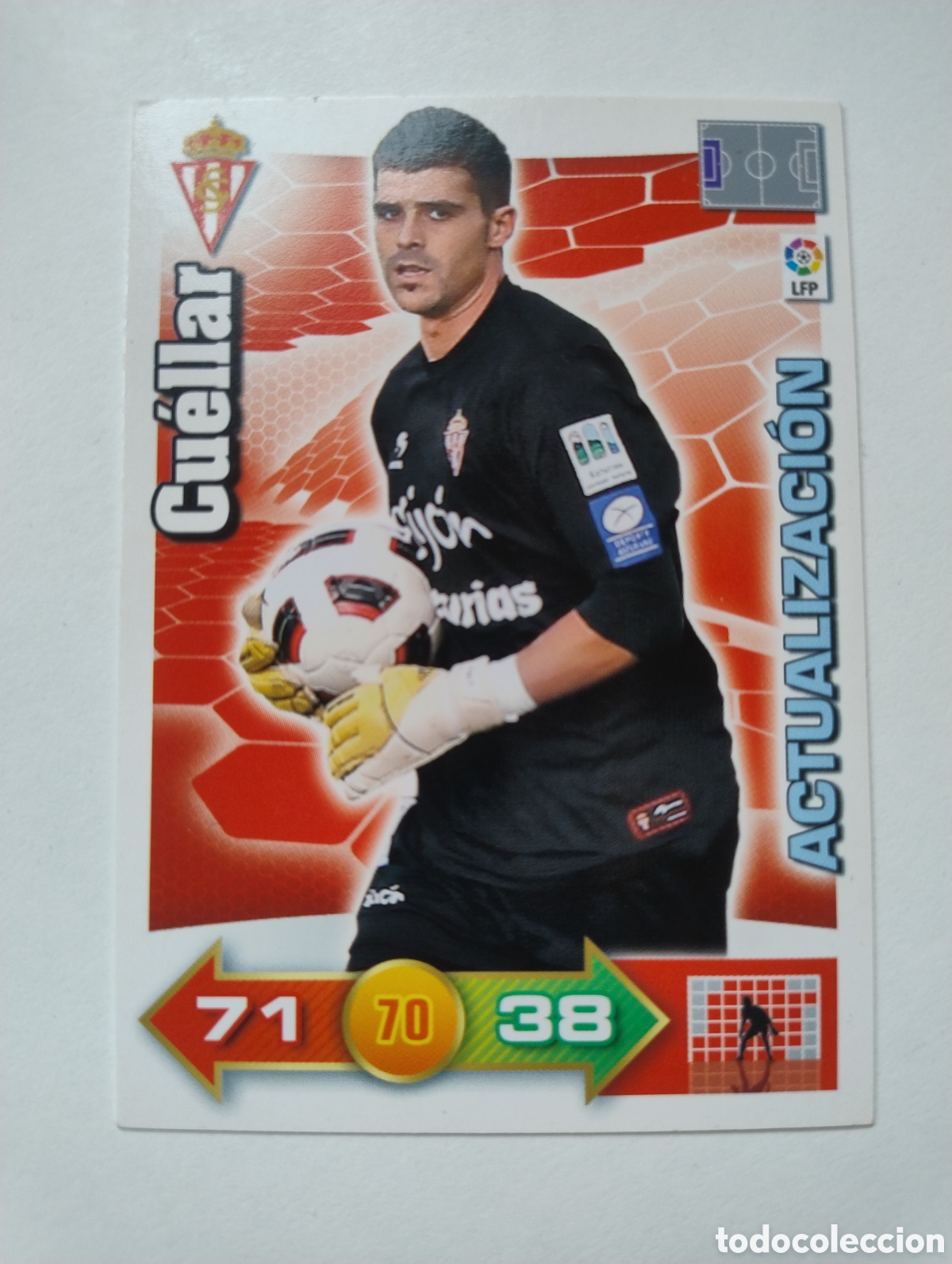 Cromos de F&uacute;tbol: Cu&eacute;llar - Sporting de Gij&oacute;n - Adrenalyn XL Liga 2010 - 2011 Actualizaci&oacute;n