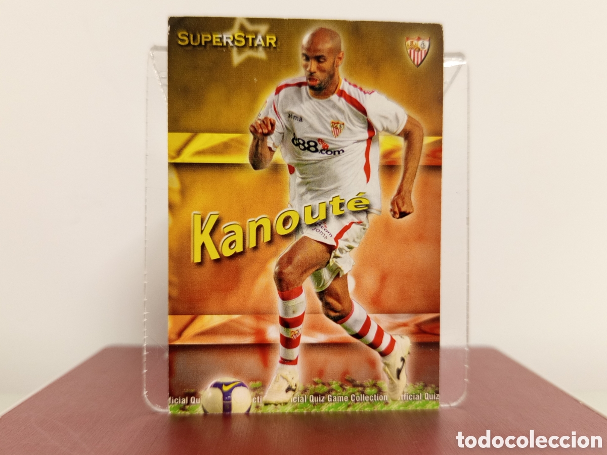 Fu&szlig;ball-Sticker: ❇️ CROMO ⚽ KANOUTE SEVILLA SUPERSTAR 81 FICHAS LIGA QUIZ COLLECTION MUNDICROMO ❇️