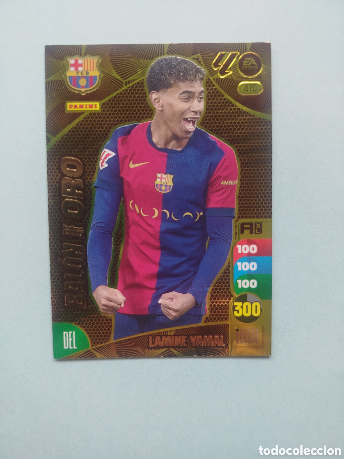 Cromos de F&uacute;tbol: LAMINE YAMAL BALON DE ORO ADRENALYN 24-25