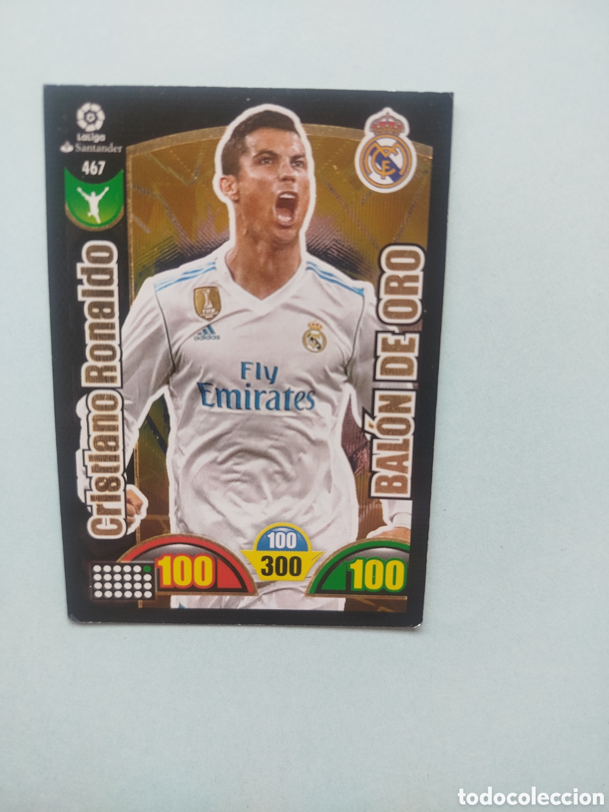 Football Stickers: CRISTIANO RONALDO BALON DE ORO 467 ADRENALYN 17-18