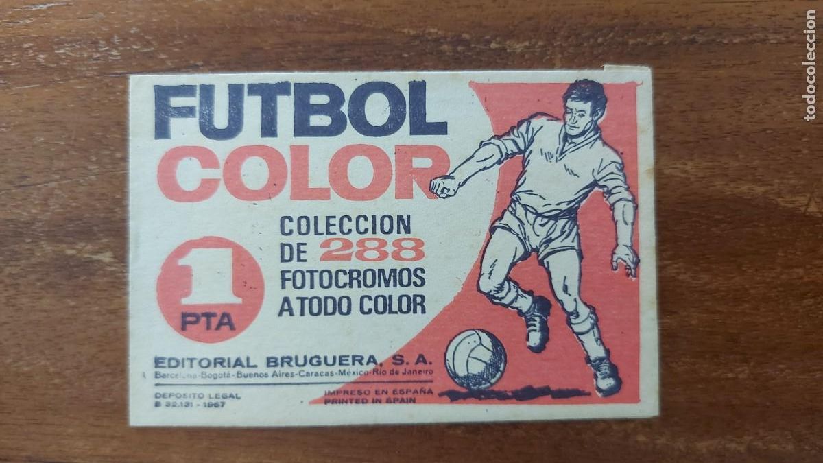 Football Stickers: SOBRE SIN ABRIR - BRUGUERA Futbol Color 1967 - Fotocromos 1967/68 67/68