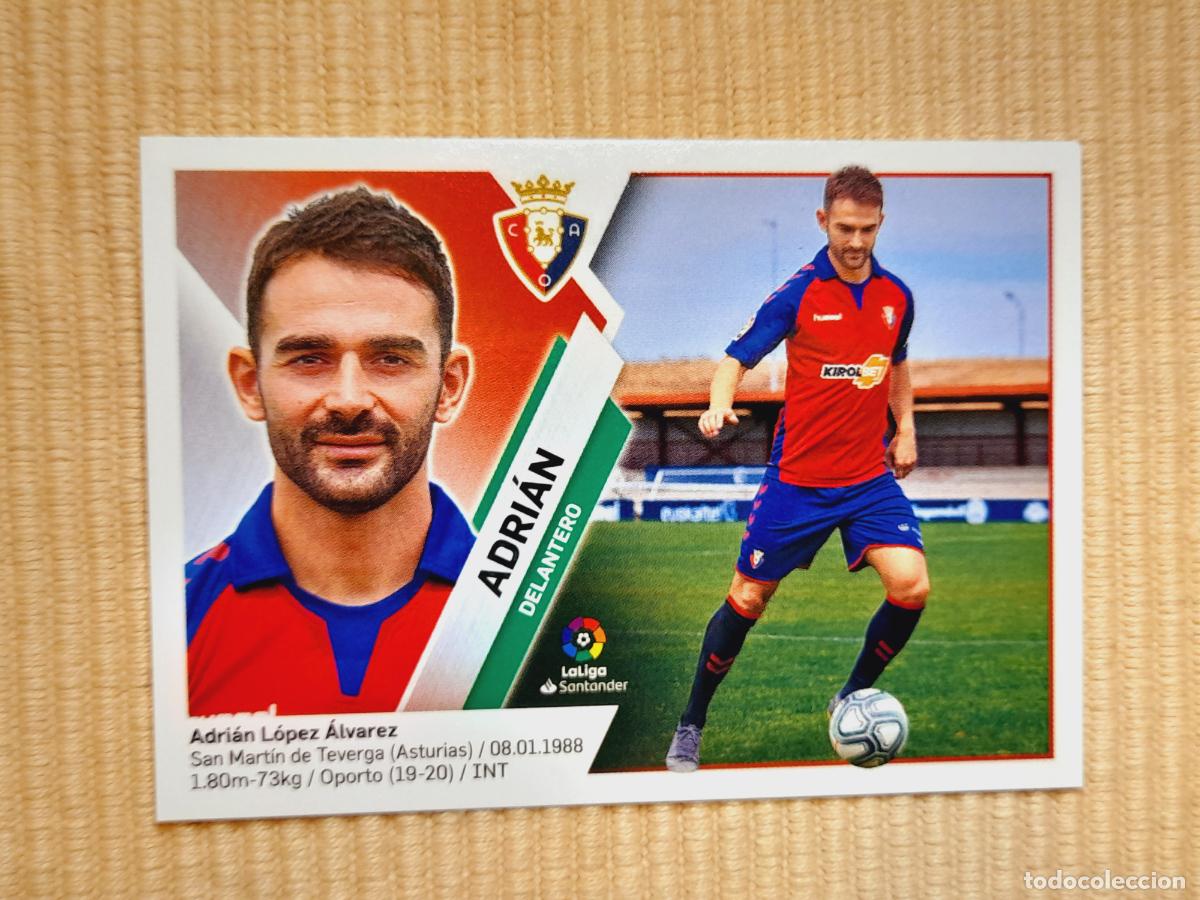 Cromos de F&uacute;tbol: CROMO 43 ADRIAN (ULTIMOS FICHAJES) C. AT. OSASUNA LIGA 19-20 (2019 2020) &Aacute;LBUM ESTE