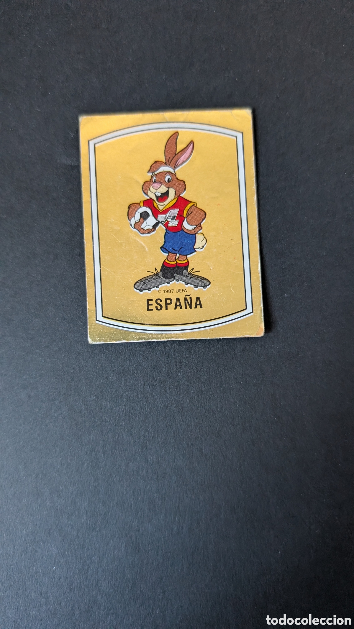Cromos de Futebol: MASCOTA BERNI ESPA&Ntilde;A 130 EUROCOPA EURO ALEMANIA 1988 88 PANINI NUNCA PEGADO SIGNOS DE DESGASTE