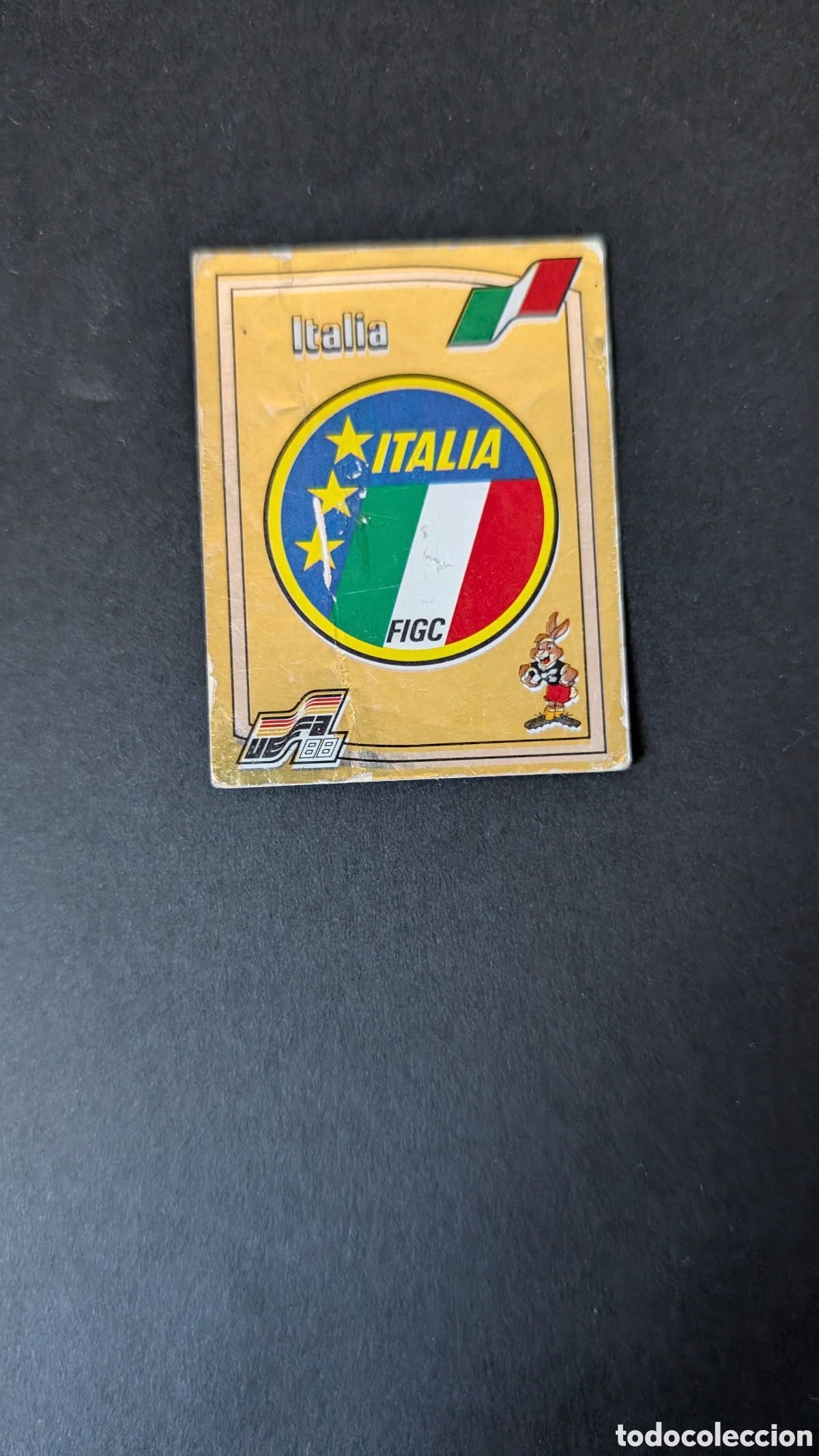 Cromos de Futebol: ESCUDO ITALIA 77 EUROCOPA EURO ALEMANIA 1988 88 PANINI NUNCA PEGADO SIGNOS DE DESGASTE