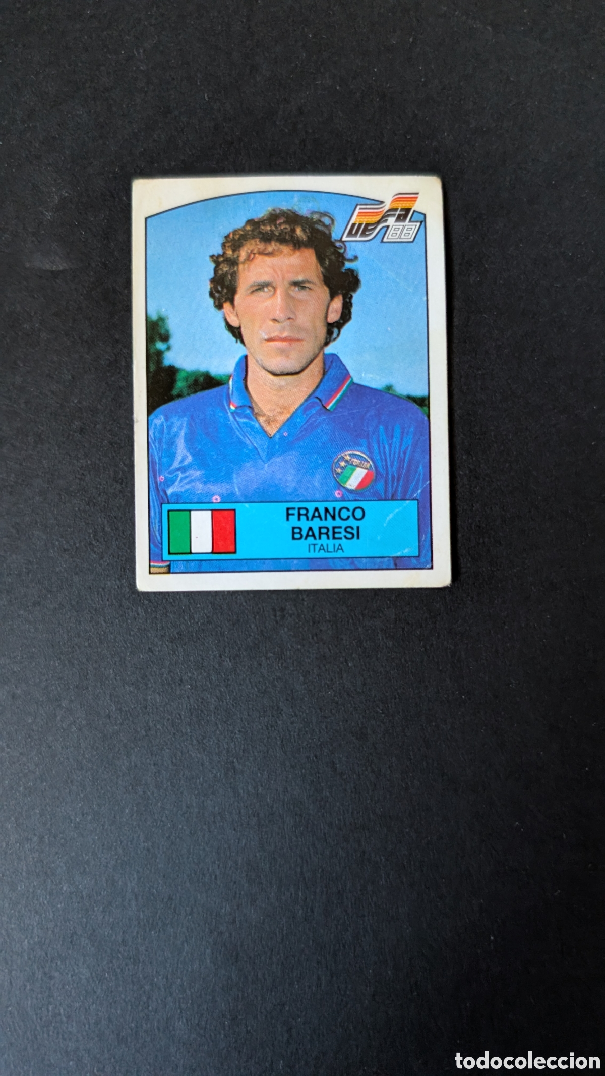 Cromos de Futebol: FRANCO BARESI 83 ITALIA EUROCOPA EURO ALEMANIA 1988 88 PANINI NUNCA PEGADO SIGNOS DE DESGASTE