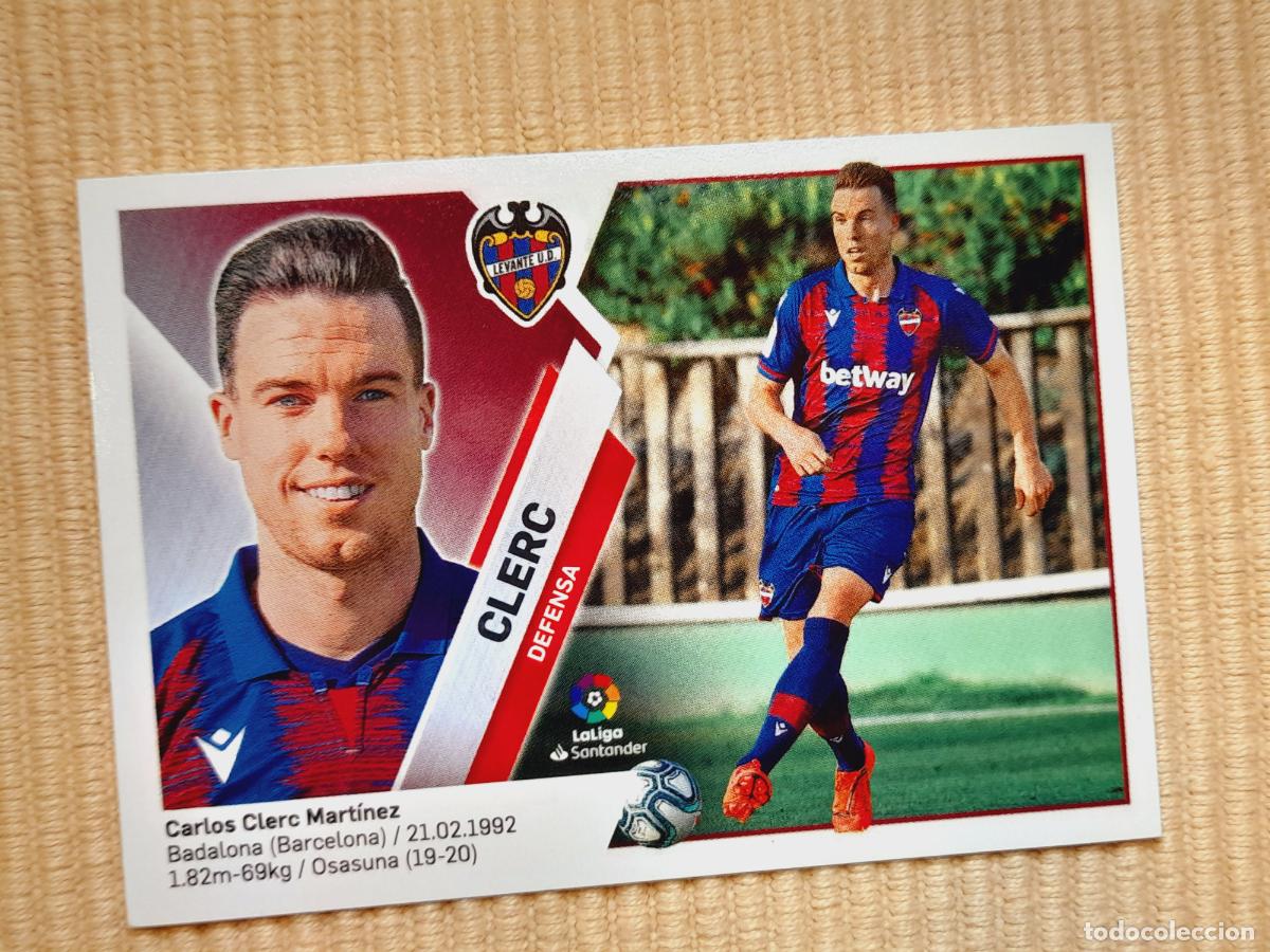 Fu&szlig;ball-Sticker: CROMO 18 CLERC (ULTIMOS FICHAJES) LEVANTE UD LIGA 19-20 (2019 2020) &Aacute;LBUM ESTE