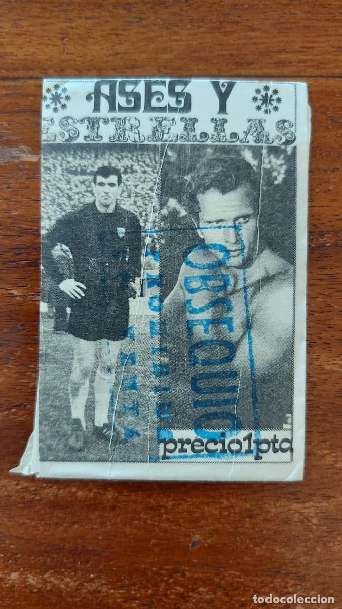 Figurine di Calcio: SOBRE ASES Y ESTRELLAS FHER 1969 - ABIERTO Y SIN CROMOS - FUTBOL / ARTISTAS - MUY BUEN ESTADO