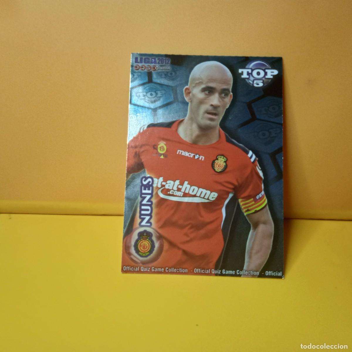 Figurine di Calcio: MUNDICROMO 2011 2012 11 12 BRILLO LISO AZUL TOP R.C.D MALLORCA NUNES 573