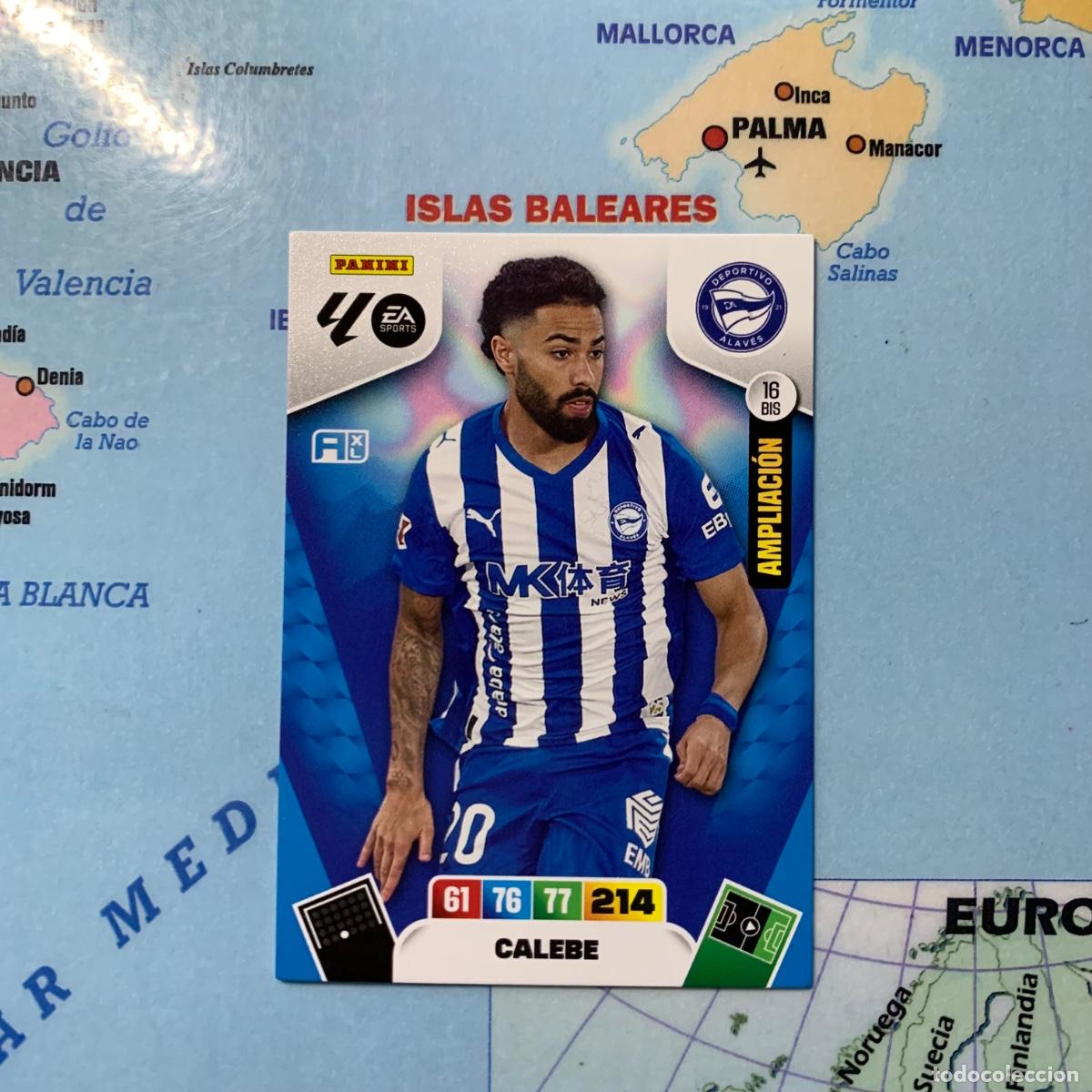 Football Stickers: Calebe ampliacion n&uacute;mero 16 Bis del Alaves cromo adrenalyn XL 25-26 2025-2026