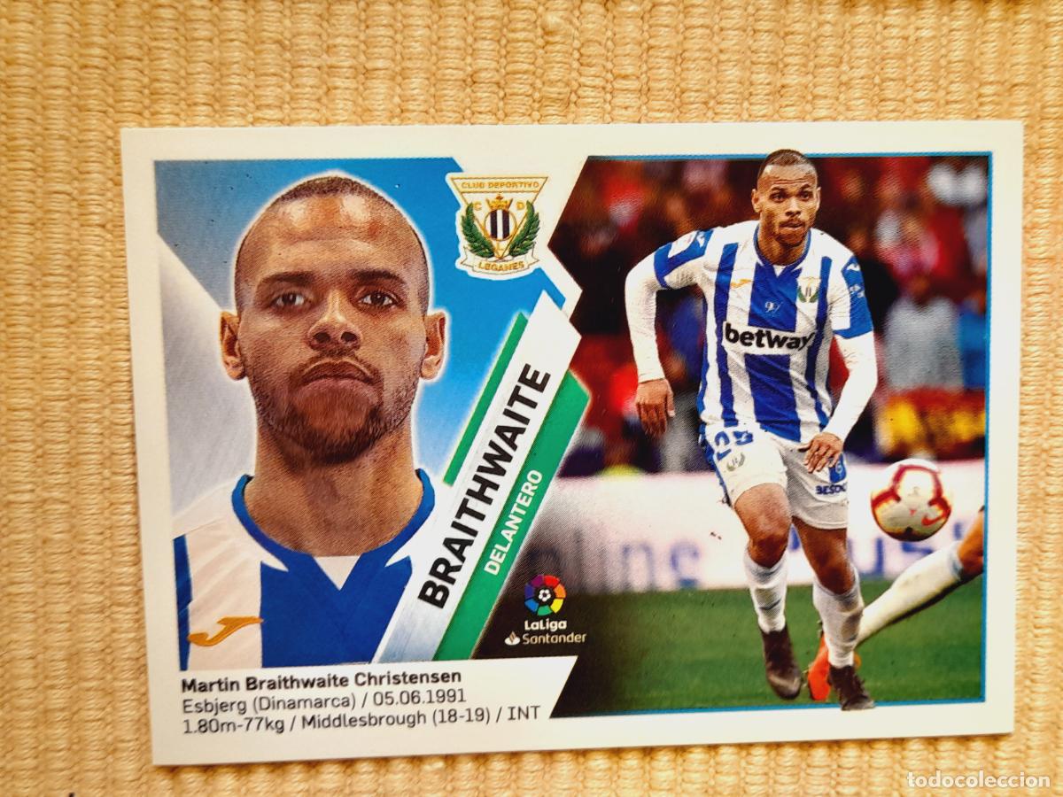 Figurine di Calcio: CROMO 15 BRAITHWAITE (CD LEGANES) LIGA 19-20 (2019 2020) &Aacute;LBUM ESTE