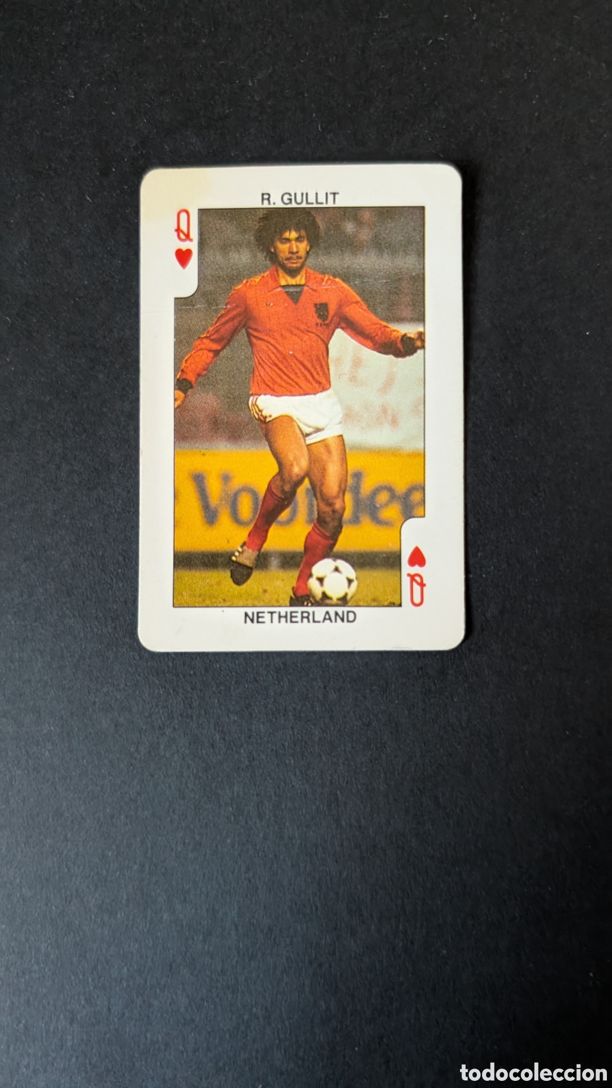 Cromos de Futebol: GULLIT HOLANDA Q CORAZONES FOOTBALL NAIPE CARTA BARAJA EUROCOPA EURO 1988 88 BUEN ESTADO
