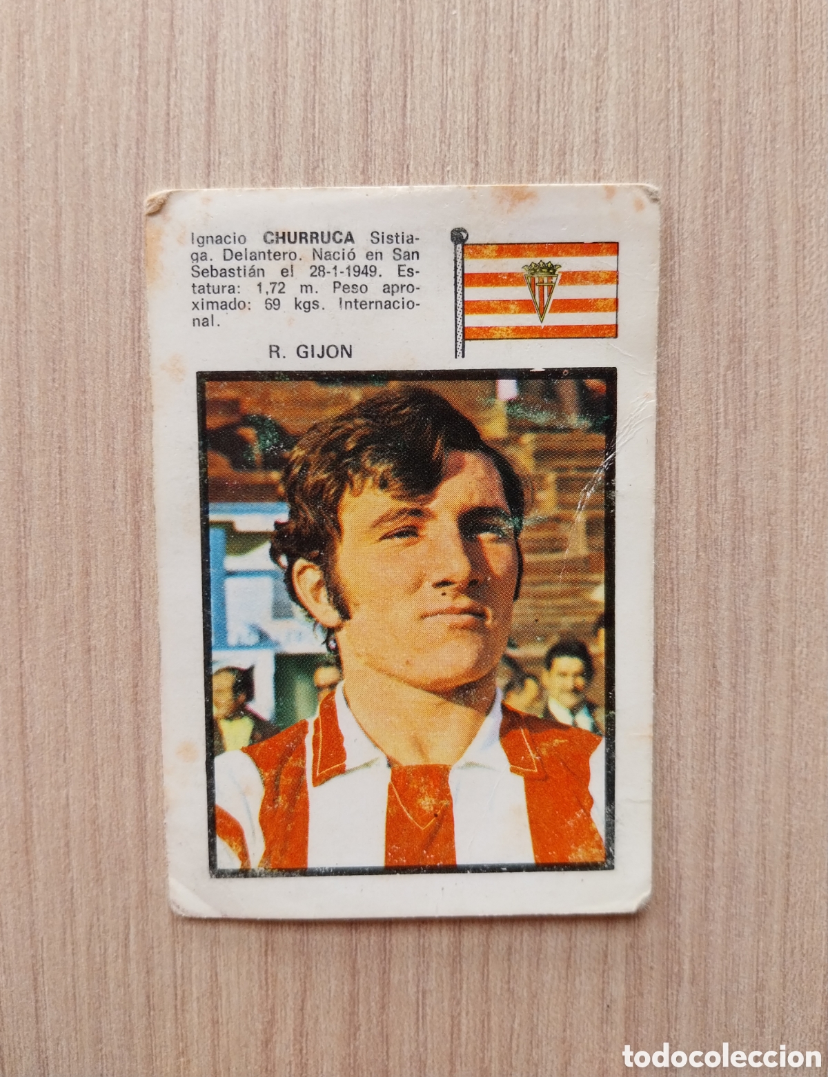 Cromos de F&uacute;tbol: CHURRUCA FHER 1971 1972 71 72 CROMO NUNCA PEGADO SPORTING DE GIJ&Oacute;N LIGA F&Uacute;TBOL