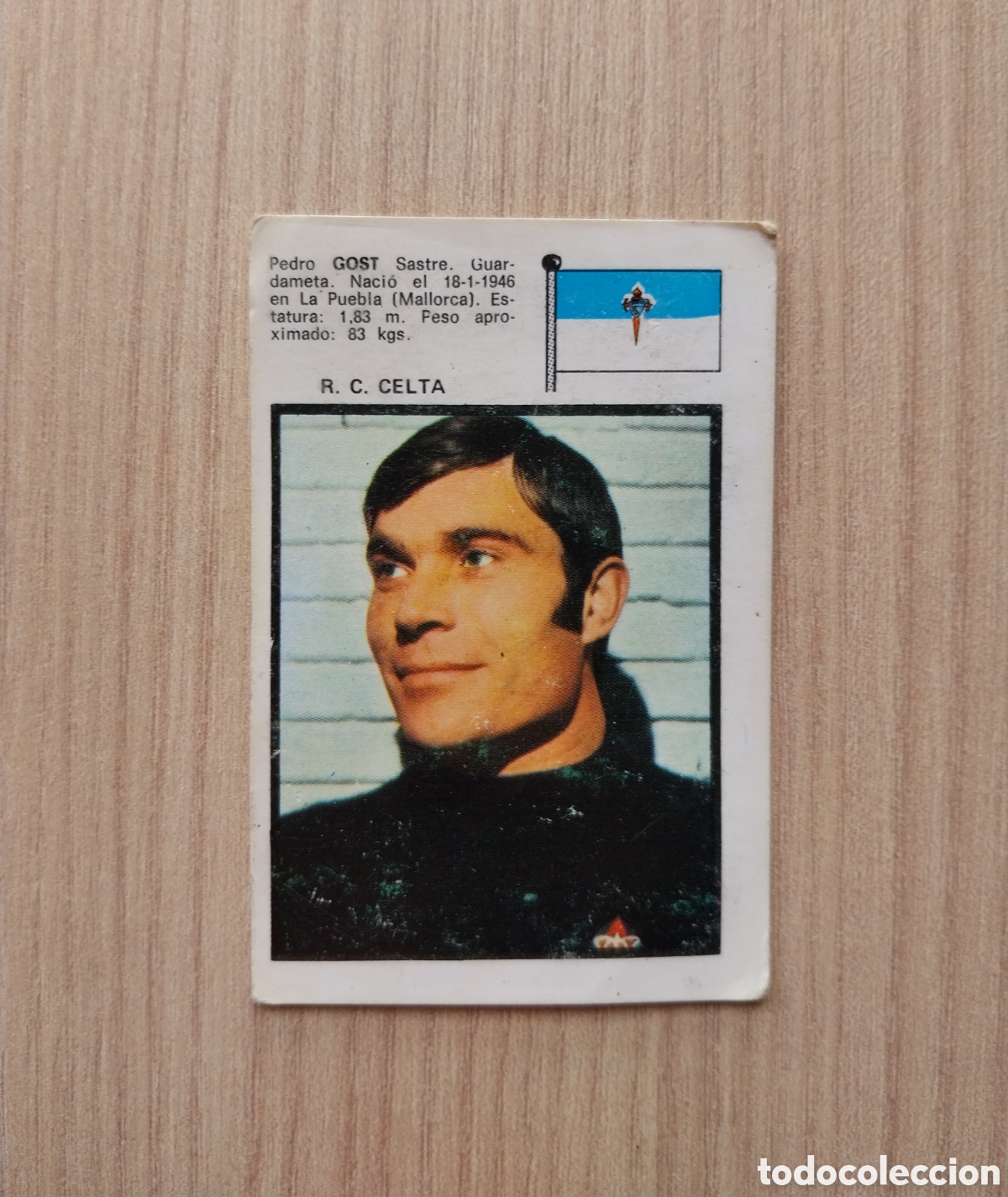 Cromos de F&uacute;tbol: GOST FHER 1971 1972 71 72 CROMO NUNCA PEGADO REAL CLUB CELTA DE VIGO F&Uacute;TBOL LIGA