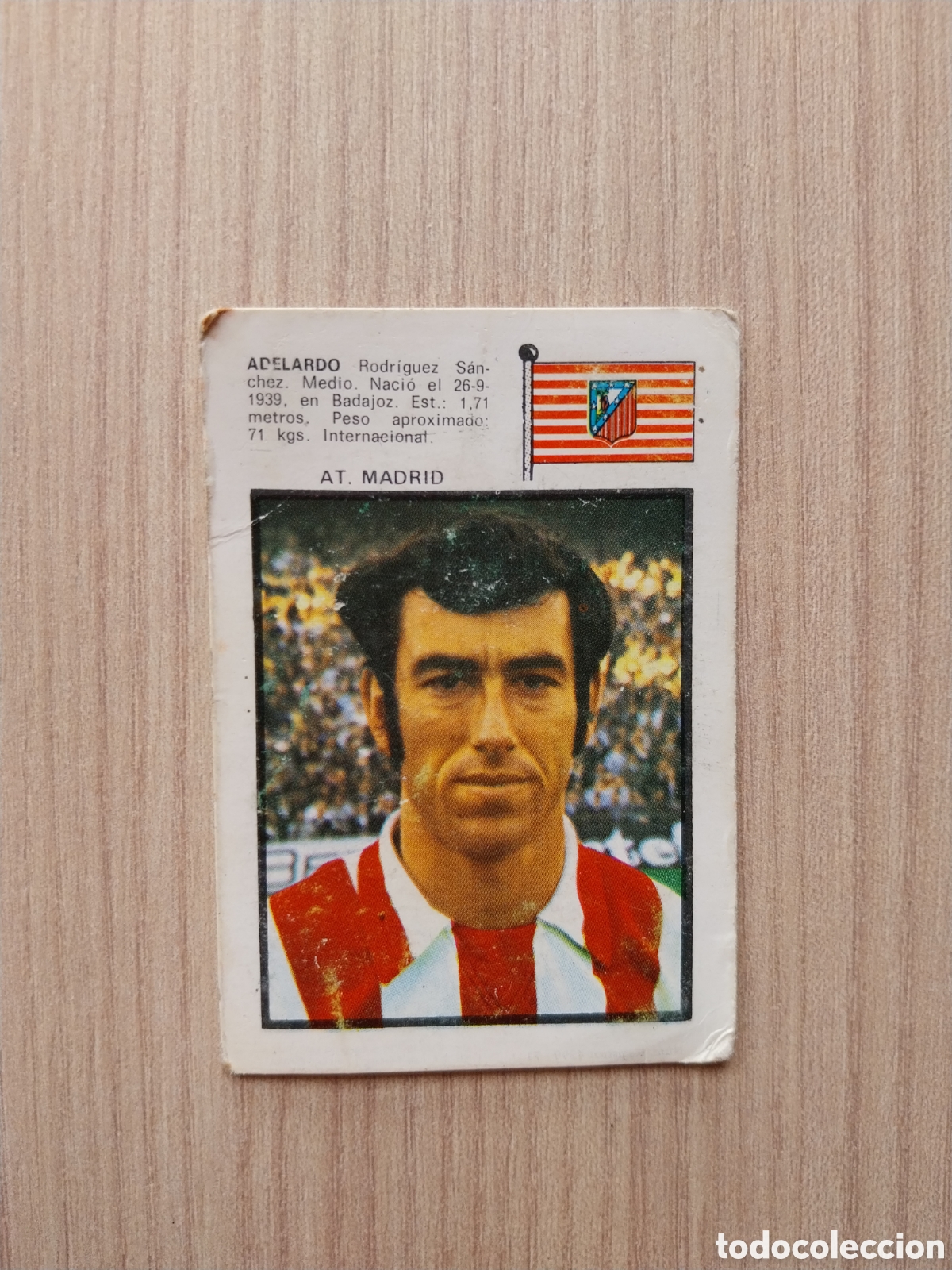 Cromos de F&uacute;tbol: ADELARDO FHER 1971 1972 71 72 CROMO NUNCA PEGADO ATL&Eacute;TICO DE MADRID F&Uacute;TBOL LIGA