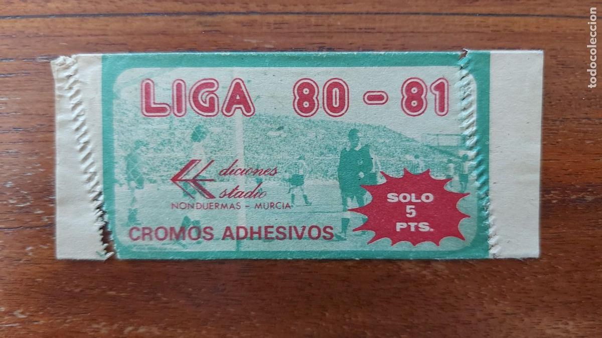 Cromos de F&uacute;tbol: SOBRE ABIERTO SIN ABRIR DE LIGA 80-81 1980/81 EDICIONES ESTADIO (CROMOS ADHESIVOS) - RARO