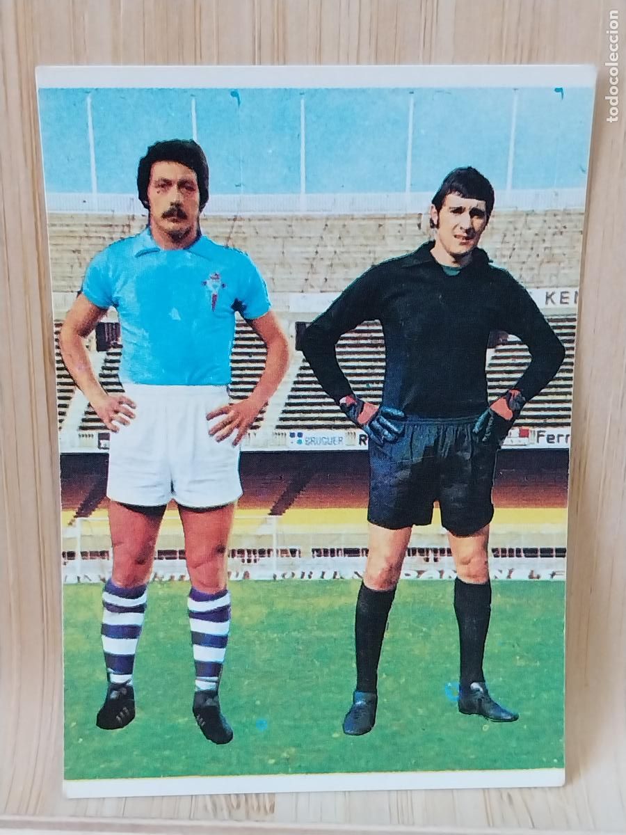 Fu&szlig;ball-Sticker: AGUERRE - FELIX CELTA VIGO RUIROMER A&Ntilde;O 1975 75 76 CROMO 38 *-++-* SIN PEGAR NUNCA ROMERO