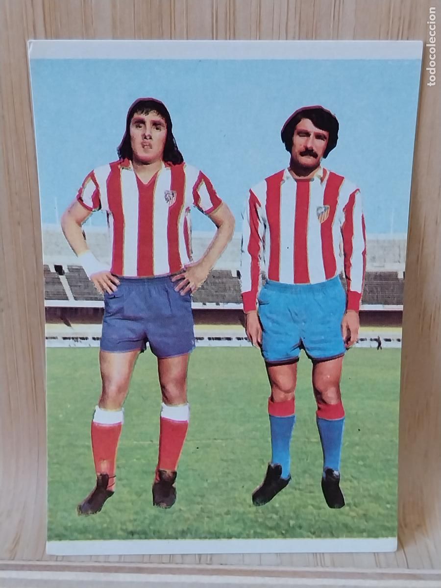 Cromos de F&uacute;tbol: CAPON - HEREDIA ATLETICO MADRID RUIROMER A&Ntilde;O 1975 75 76 CROMO 10 *-++-* SIN PEGAR NUNCA ROMERO