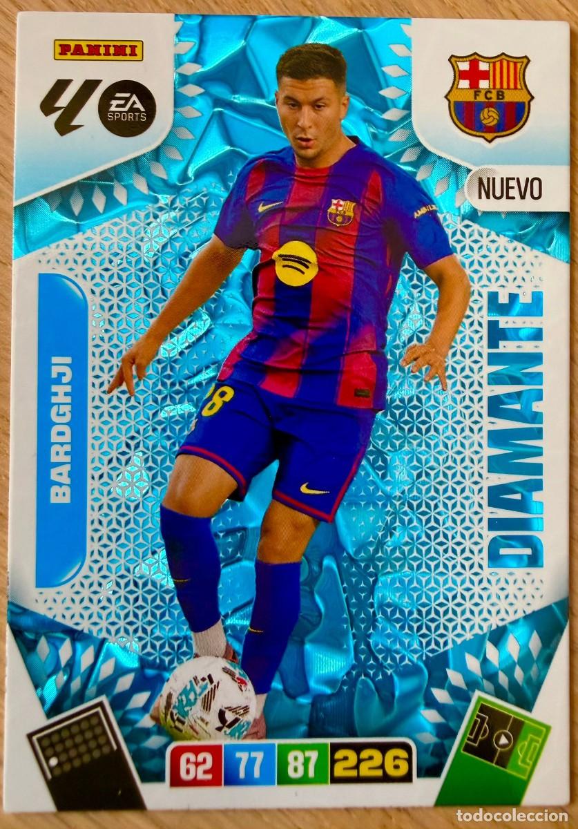 Cromos de F&uacute;tbol: BARDGHJI BARCELONA DIAMANTE NUEVO ADRENALYN XL 25 26 2025 2026 LIGA PANINI FUTBOL CARTAS