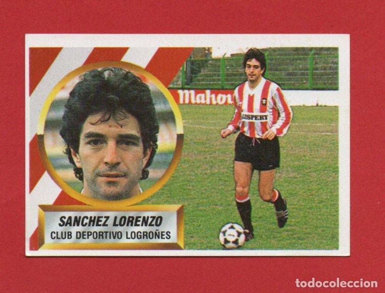 Cromos de F&uacute;tbol: ESTE 88 89 SANCHEZ LORENZO DEL DEPORTIVO LOGRO&Ntilde;ES SIN # NUEVO SIN PEGAR ESTE 1988 1989