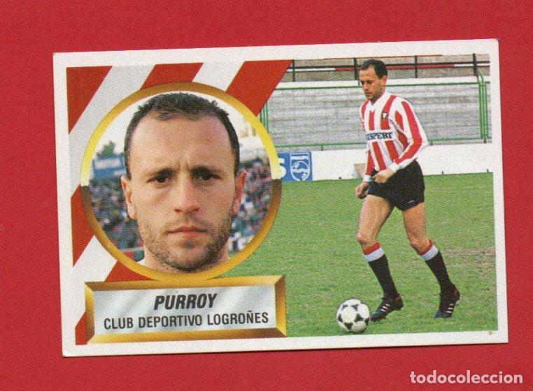 Cromos de F&uacute;tbol: ESTE 88 89 PURROY DEL DEPORTIVO LOGRO&Ntilde;ES SIN # NUEVO SIN PEGAR ESTE 1988 1989