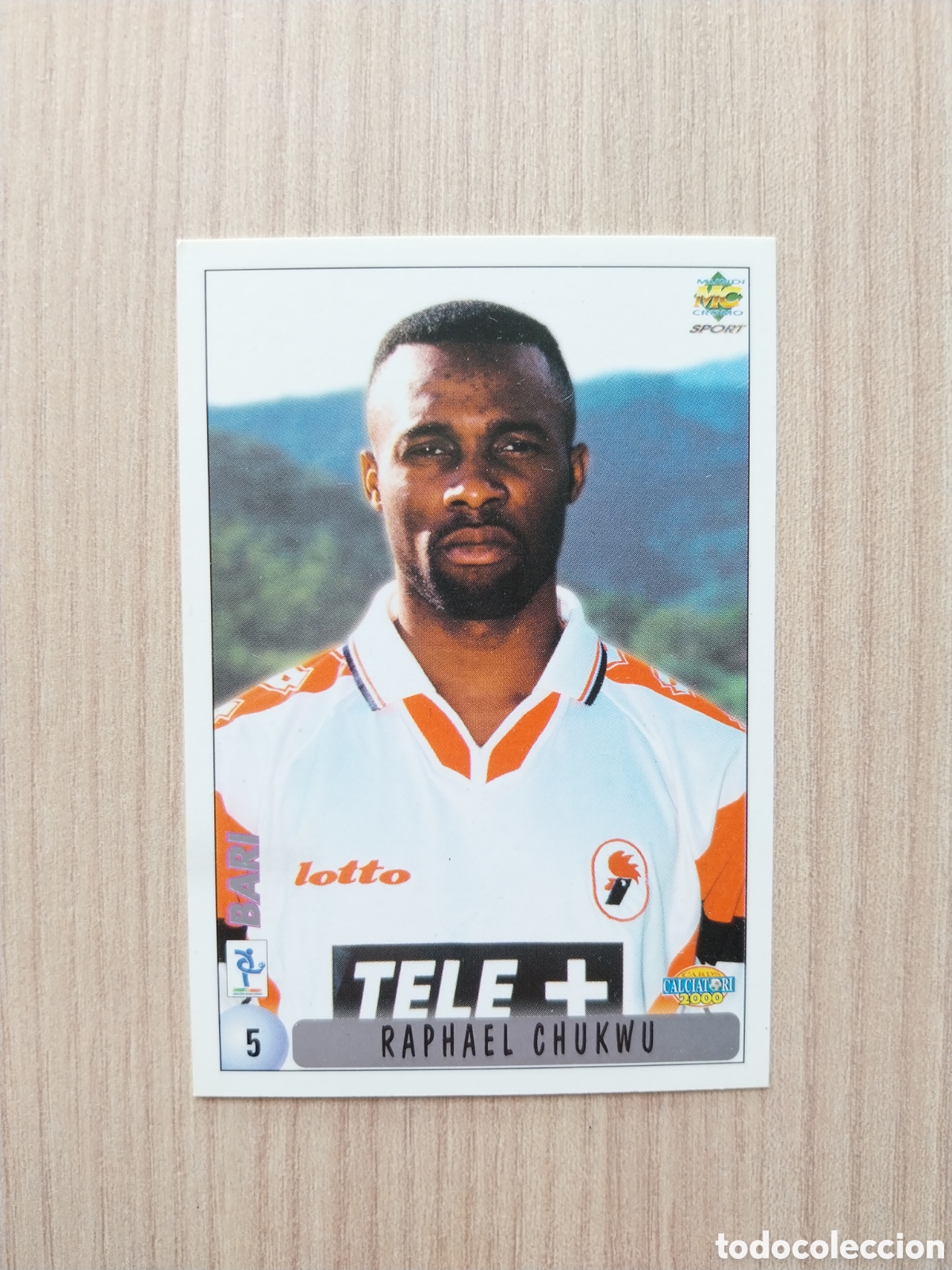 Cromos de F&uacute;tbol: RAPHAEL CHUKWU RACHID NEQROUZ N&deg; 5 CALCIATORI 1999 2000 99 00 BARI MUNDICROMO ITALIA CARTA F&Uacute;TBOL