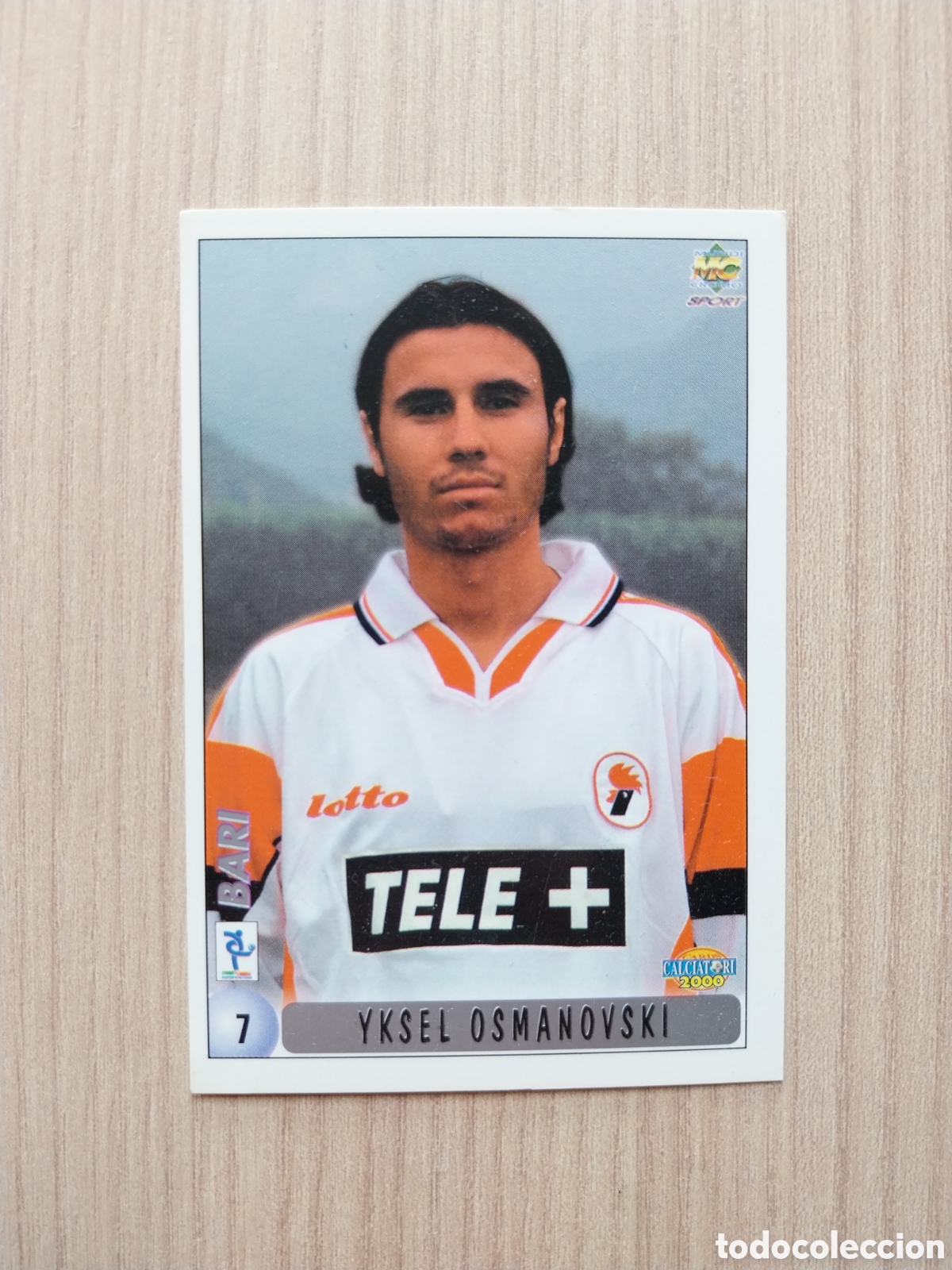 Cromos de F&uacute;tbol: YKSEL OSMANOVSKI GAETANO DE ROSA N&deg; 7 CALCIATORI 1999 2000 99 00 BARI MUNDICROMO ITALIA CARTA F&Uacute;TBOL