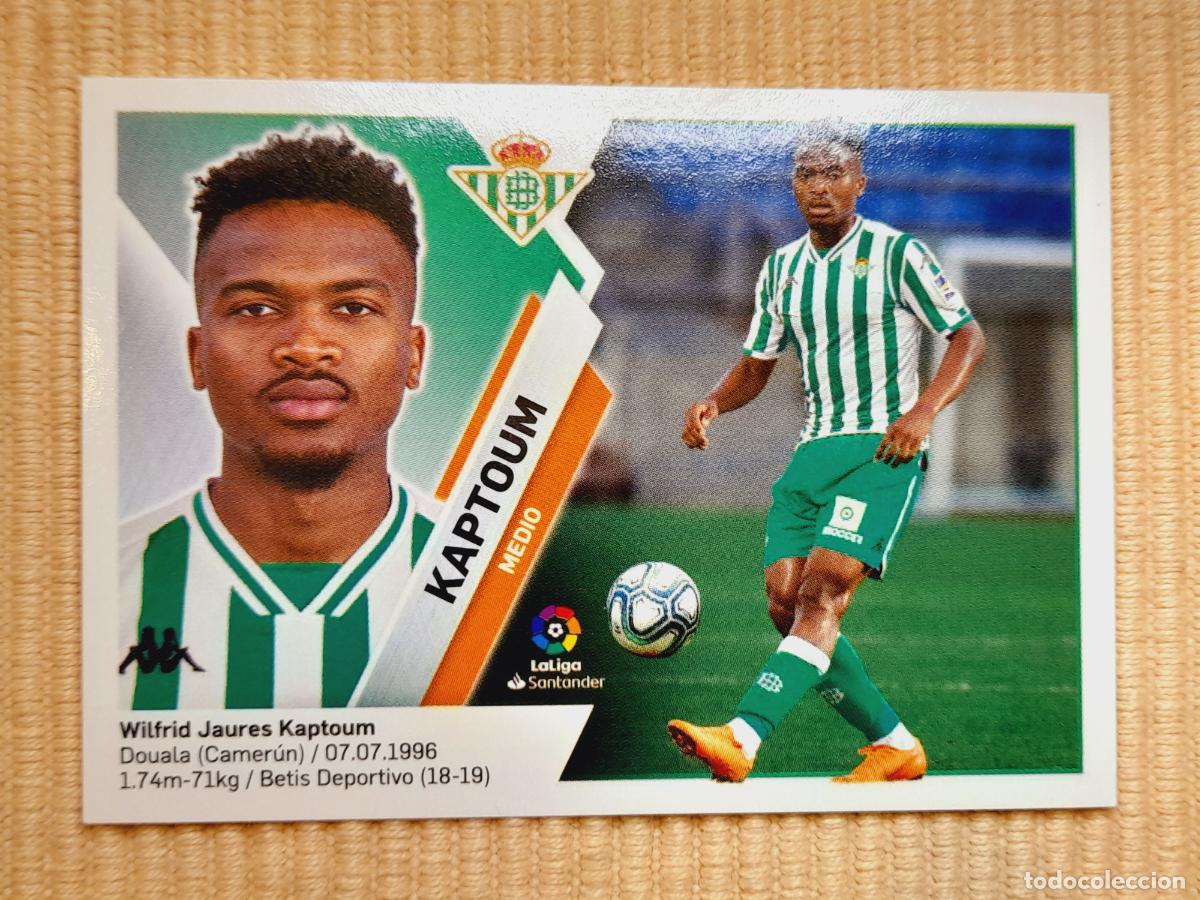 Cromos de F&uacute;tbol: CROMO 13 BIS KAPTOUM (COLOCA) REAL BETIS LIGA 19-20 (2019 2020) &Aacute;LBUM ESTE