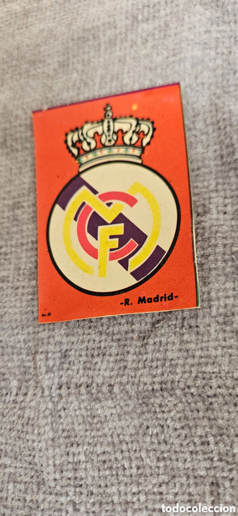 Cromos de F&uacute;tbol: Escudo real m&aacute;drid calcomania este 1967 1968 67 68 fher disgra