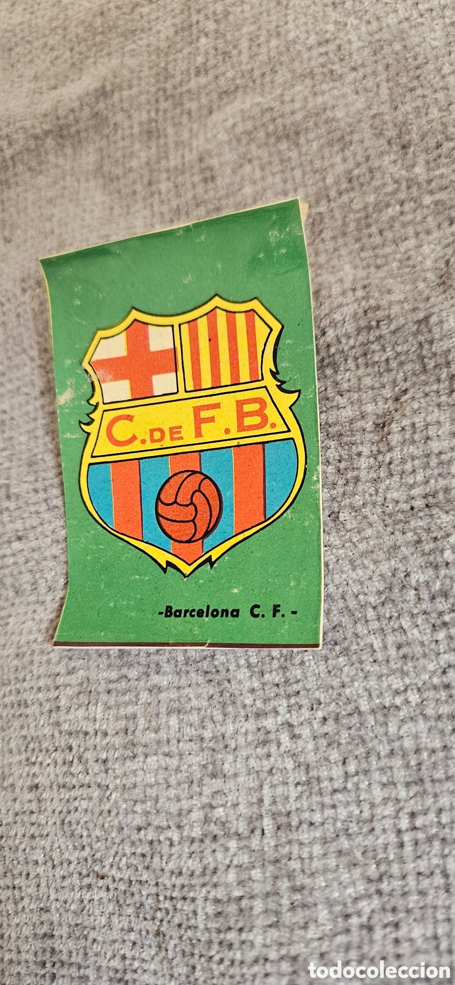 Cromos de F&uacute;tbol: Escudo Barcelona fher disgra 67 68 1967 1968 67 68 calcomania