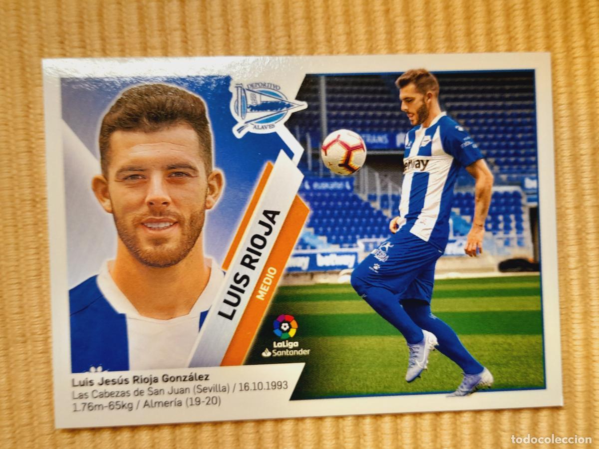 Cromos de F&uacute;tbol: CROMO 13 LUIS RIOJA (DEPORTIVO ALAVES) LIGA 19-20 (2019 2020) &Aacute;LBUM ESTE