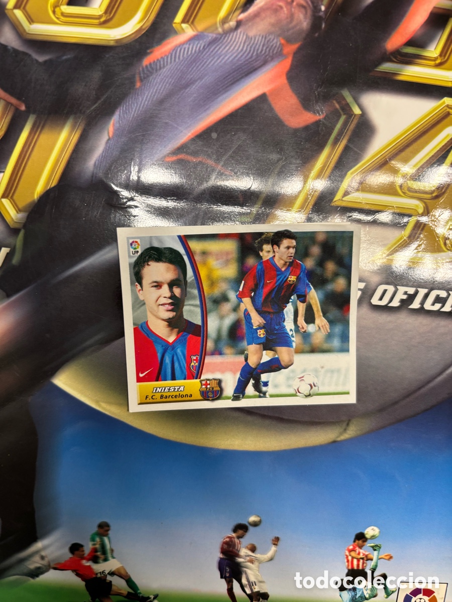 Cromos de F&uacute;tbol: INIESTA ROOKIE BARCELONA 03 04 LIGA ESTE VENTANILLA 2003 2004
