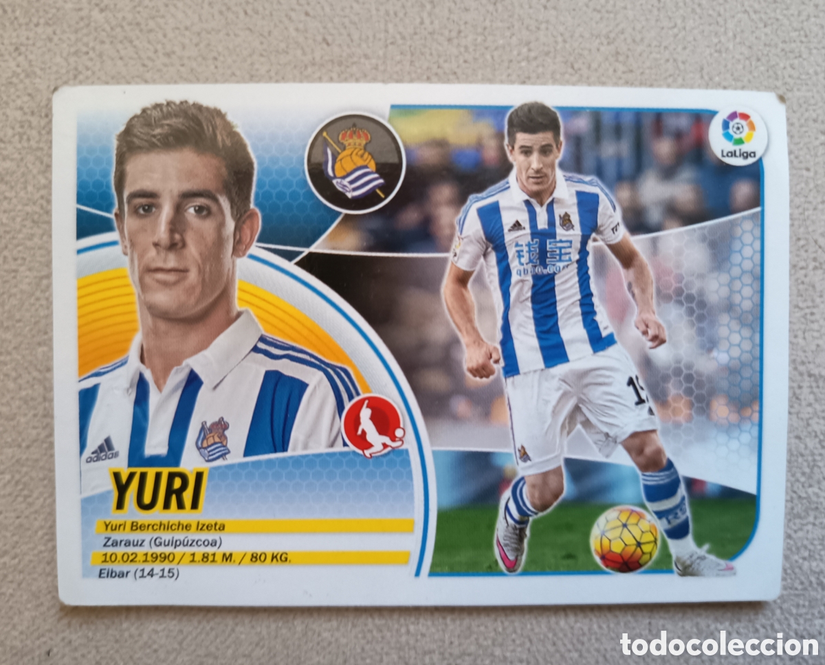 Cromos de F&uacute;tbol: Cromo Yuri 2016/17 Real Sociedad