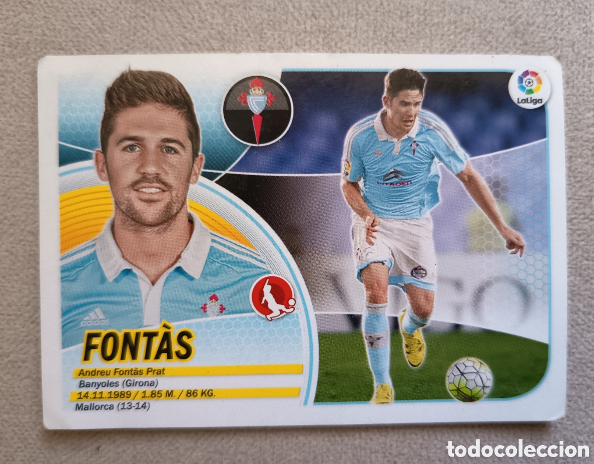 Cromos de F&uacute;tbol: Cromo Font&aacute;s 2016/17 Celta de Vigo