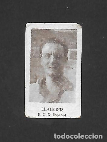 Fu&szlig;ball-Sticker: LLAUGER R.C.D ESPA&Ntilde;OL , CROMO ANTIGUO FUTBOL , CHOCOLATES KIK 1920 . NUNCA PEGADO