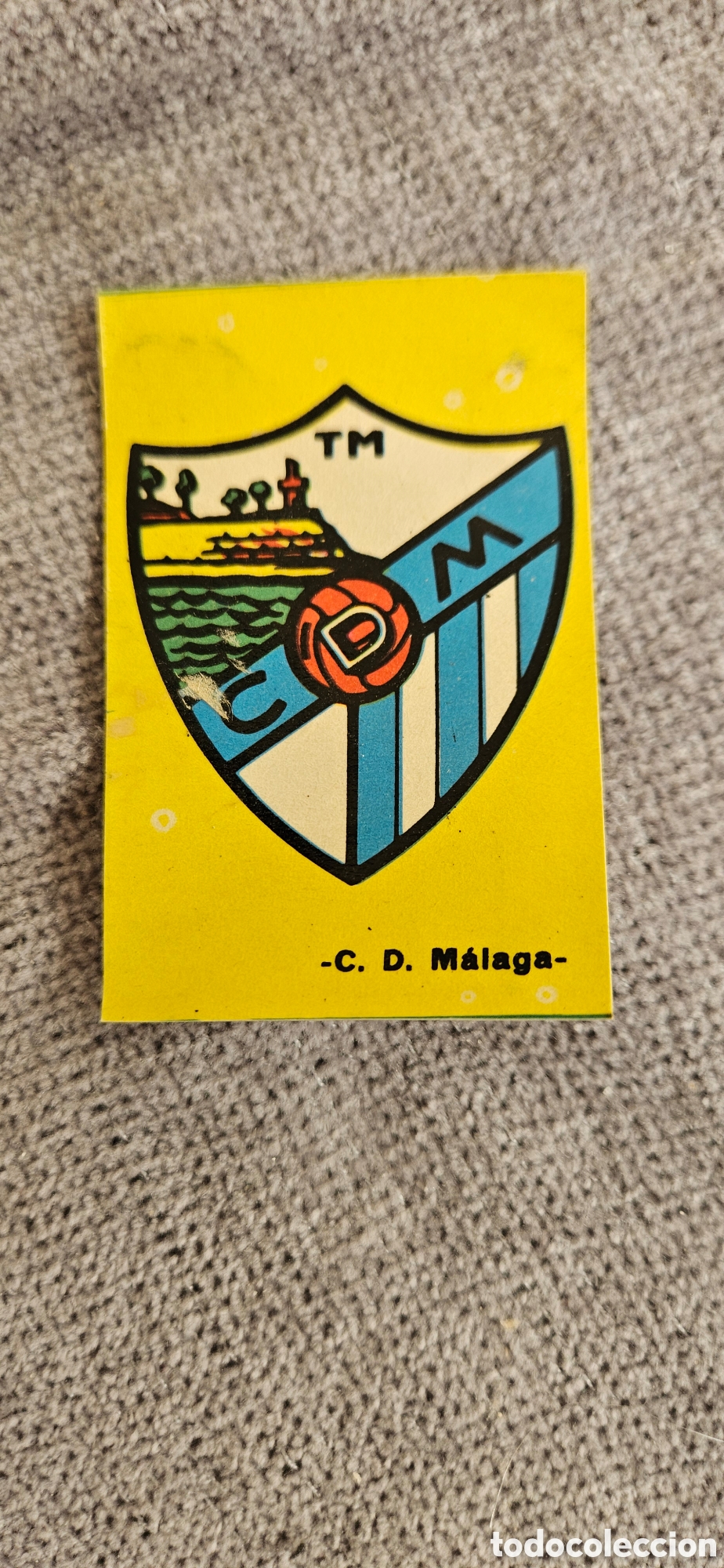 Cromos de F&uacute;tbol: Malaga escudo fher disgra 1967 1968 67 68 Calcomania