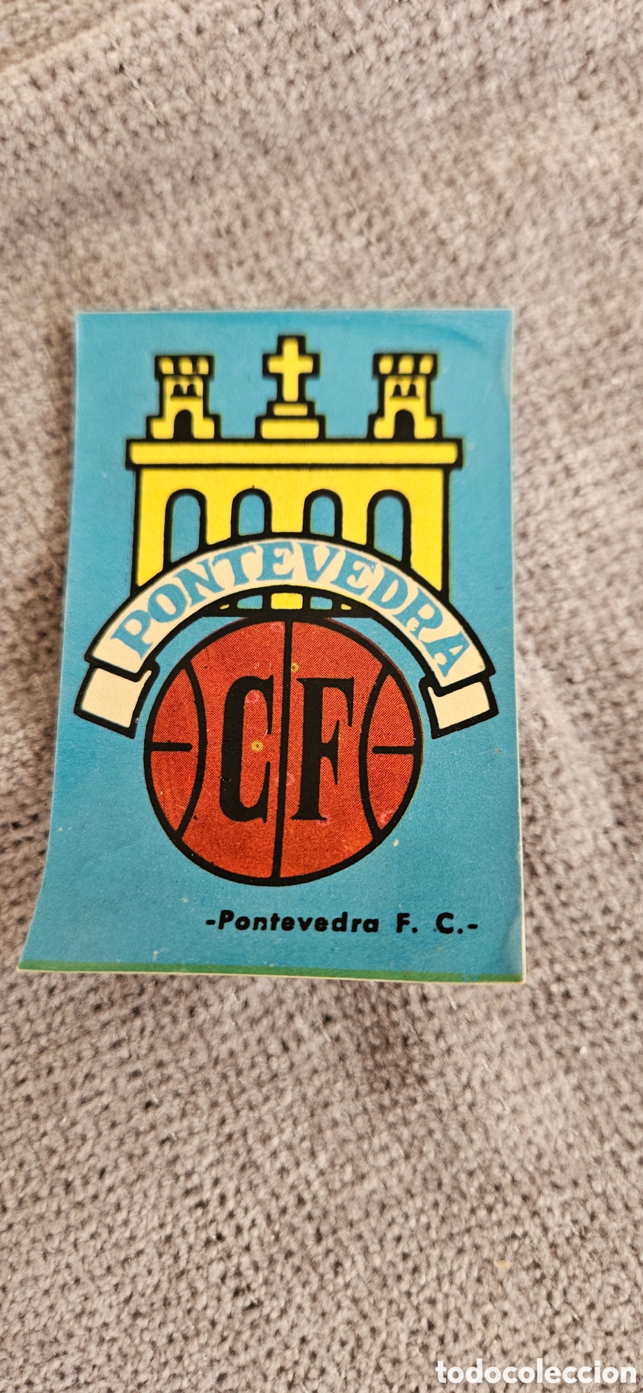 Cromos de F&uacute;tbol: Pontevedra escudo este 1967 1968 67 68 calcomania