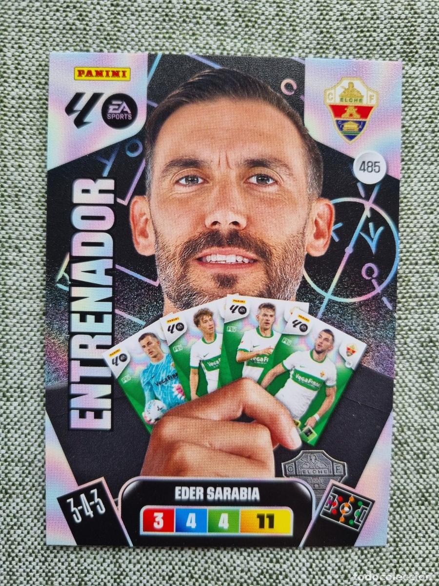 Fu&szlig;ball-Sticker: 485 EDER SARABIA (Elche CF) ENTRENADOR. Liga 2025 2026 25 26 Adrenalyn XL (Panini) NUEVO