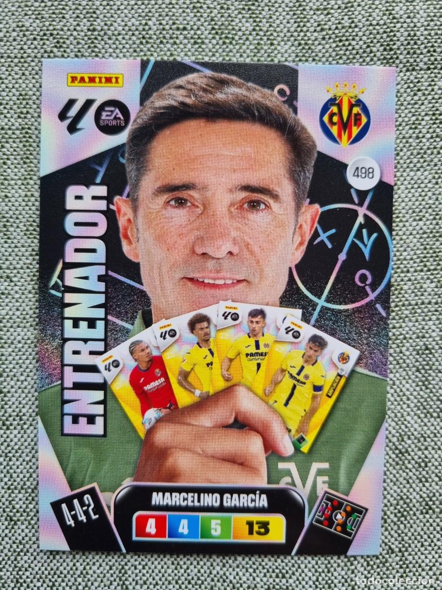 Figurine di Calcio: 498 MARCELINO GARC&Iacute;A (Villarreal CF) ENTRENADOR. Liga 2025 2026 25 26 Adrenalyn XL (Panini) NUEVO