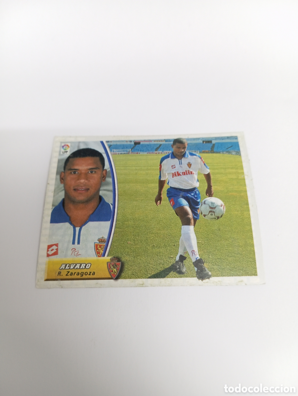 Fu&szlig;ball-Sticker: &Aacute;LVARO COLOCA Zaragoza LIGA ESTE 2003 2004 PANINI 03 04